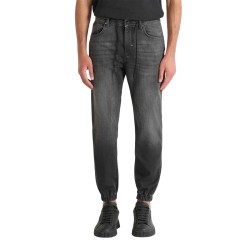 Antony Morato Pantalón Vaquero Jeans Skinny Cropped Fit Jake Negro Desgastado Black Hombre
