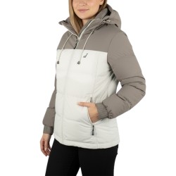 Joluvi Chaqueta Fibras Signo Crudo Gris Fosil Mujer