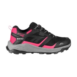 Hi-Tec Zapatillas Trekking Toubkal Low Wp Gris Negro Rosa Black Grey Geranium Mujer