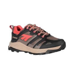 Hi-Tec Zapatillas Trekking Toubkal Low Wp Marrón Coral Black Taupe Georgia Peach Mujer