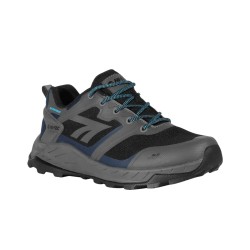 Hi-Tec Zapatillas Trekking Toubkal Low Wp Gris Negro Charcoal Insignia Blue Hombre
