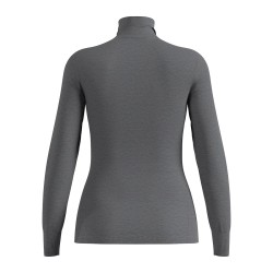 Odlo Camiseta Térmica Active Warm Media Cremallera Gris Jaspeado Odlo steel grey melange Mujer