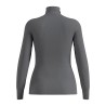 Odlo Camiseta Térmica Active Warm Media Cremallera Gris Jaspeado Odlo steel grey melange Mujer