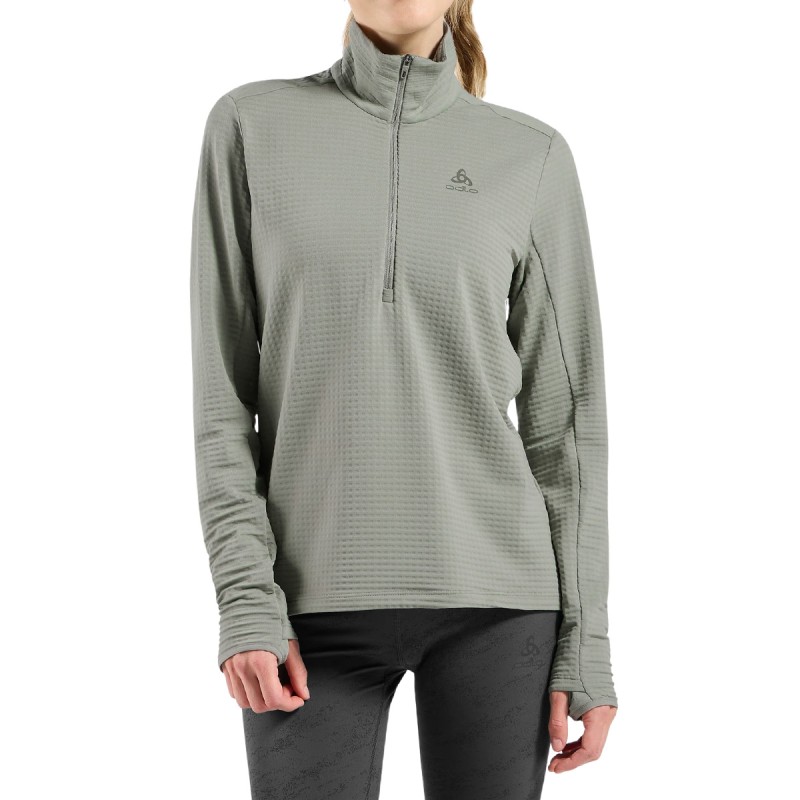 Odlo Pull Polar Essential Thermal Gris Verdoso Shadow Mujer