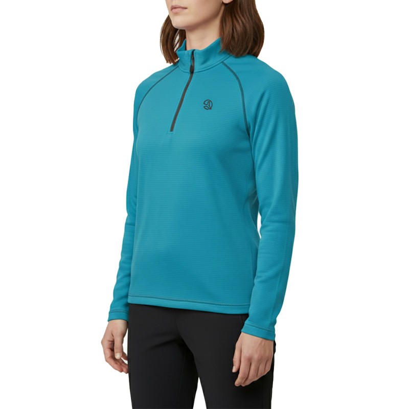 Ternua Pull Polar Arc 1/2 Zip Azul Fresh Duck Blue Mujer