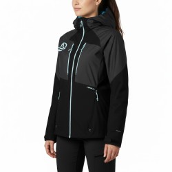 Ternua Chaqueta Polar Cortavientos Kimoa Black Negro Azul Mujer