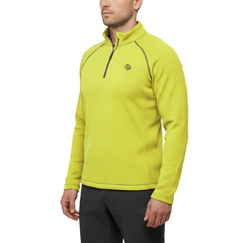 Ternua Pull Isere 1/2 Zip Amarillo Acid Citrus Hombre