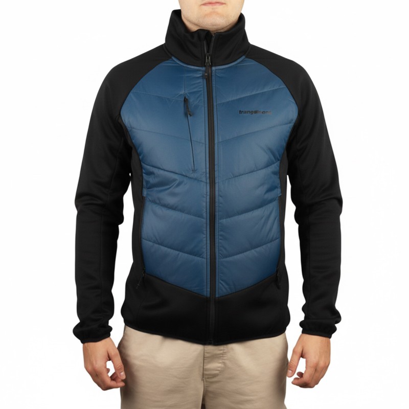 Trangoworld Chaqueta Híbrida Aumes Azul Negro Hombre