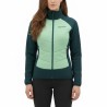 Trangoworld Chaqueta Hibrida Amonde Verde Azul Mujer