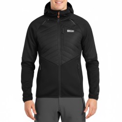 +8000 Chaqueta Híbrida Polar Niel Negro Hombre