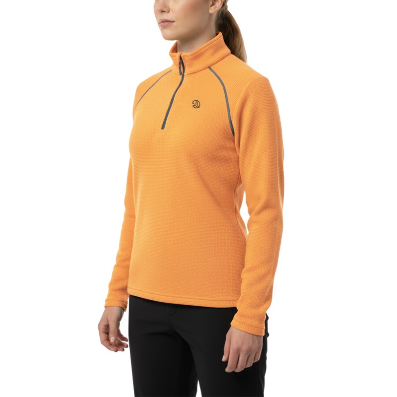 Ternua Pull Arly 1/2 Zip Naranja Fresh Mandarin Mujer
