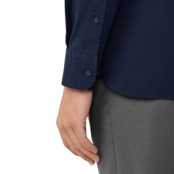 Hackett Camisa Popelín Elástica Ess Stretch Pop Azul Old Navy Hombre