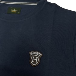 Hackett Camiseta Con Logo Heritage Badge Azul Marino Old Navy Hombre
