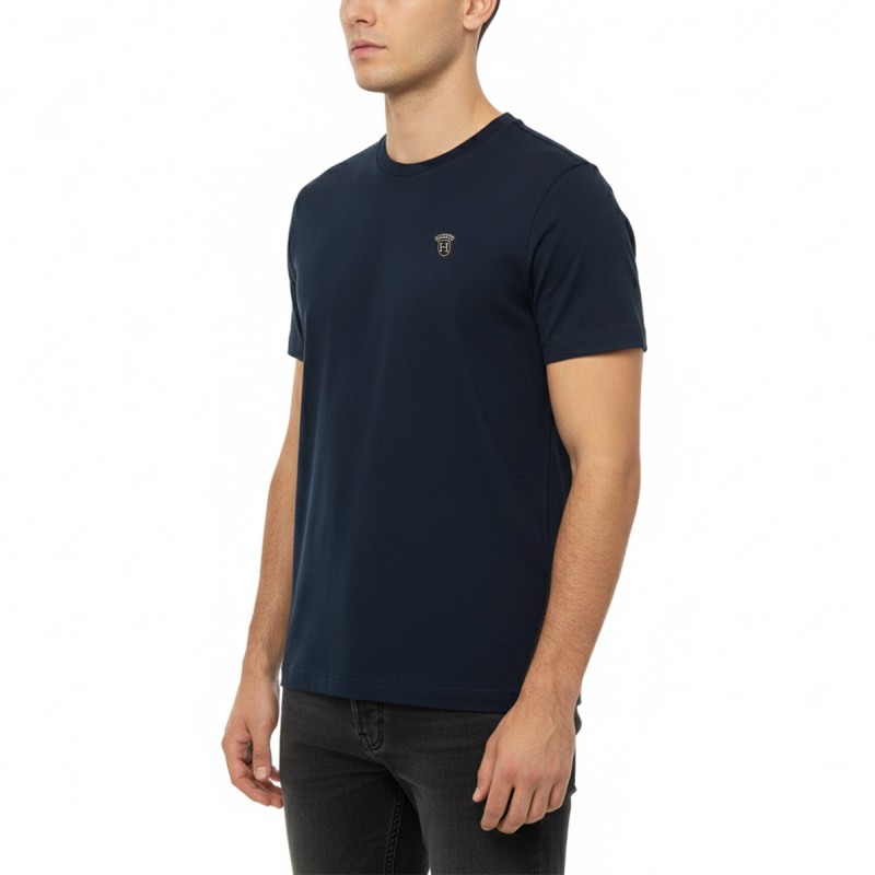Hackett Camiseta Con Logo Heritage Badge Azul Marino Old Navy Hombre