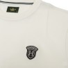 Hackett Camiseta Con Logo Heritage Badge Blanco Crema Off White Hombre