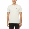 Hackett Camiseta Con Logo Heritage Badge Blanco Crema Off White Hombre