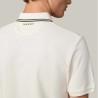 Hackett Polo Insignia Manga Corta Heritage Badge Blanco Crema Off White Hombre