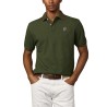 Hackett Polo Insignia Manga Corta Heritage Badge Verde Musgo Moss Green Hombre