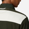 Hackett Polo Rugby Rayas Heritage BDG STR Verde Musgo Blanco Off White Hombre