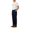 Hackett Pantalón Casual Chino H Pleated Azul Marino Old Navy Hombre