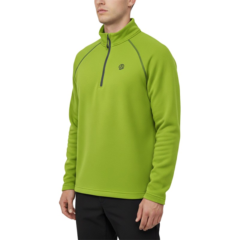 Ternua Pull Polar Morel 1/2 Zip Verde Lima Citrus Green Hombre