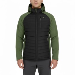 Joluvi Chaqueta Híbrida Fibras Stark Verde Oliva Negro Hombre