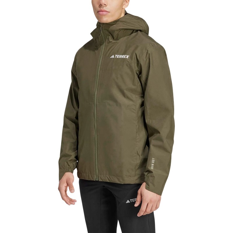 ADIDAS Chaqueta Impermeable Terrex Multi 2.5l Rain.Rdy Verde Olive Hombre