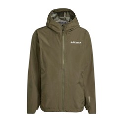 ADIDAS Chaqueta Impermeable Terrex Multi 2.5l Rain.Rdy Verde Olive Hombre