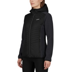 Campagnolo Chaqueta híbrida Hybrid Knit Tech Negro Black Mujer