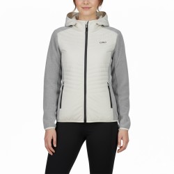 Campagnolo Chaqueta híbrida Hybrid Knit Tech Blanco Yeso Mujer