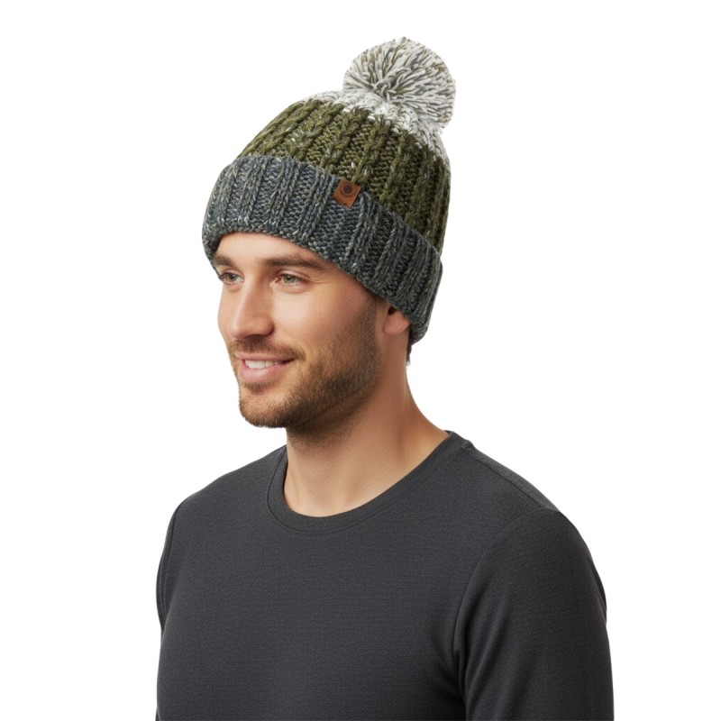 Trangoworld Gorro Ampriu Verde Blanco Unisex