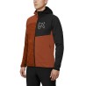 Rock Experience Sudadera Polar Kobra Hoodie Fleece Naranja Negro Hombre