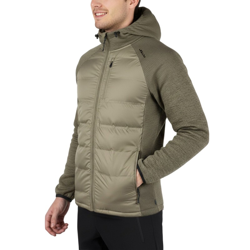 Joluvi Chaqueta Híbrida Fíbras Nublo Gris Fósil Hombre