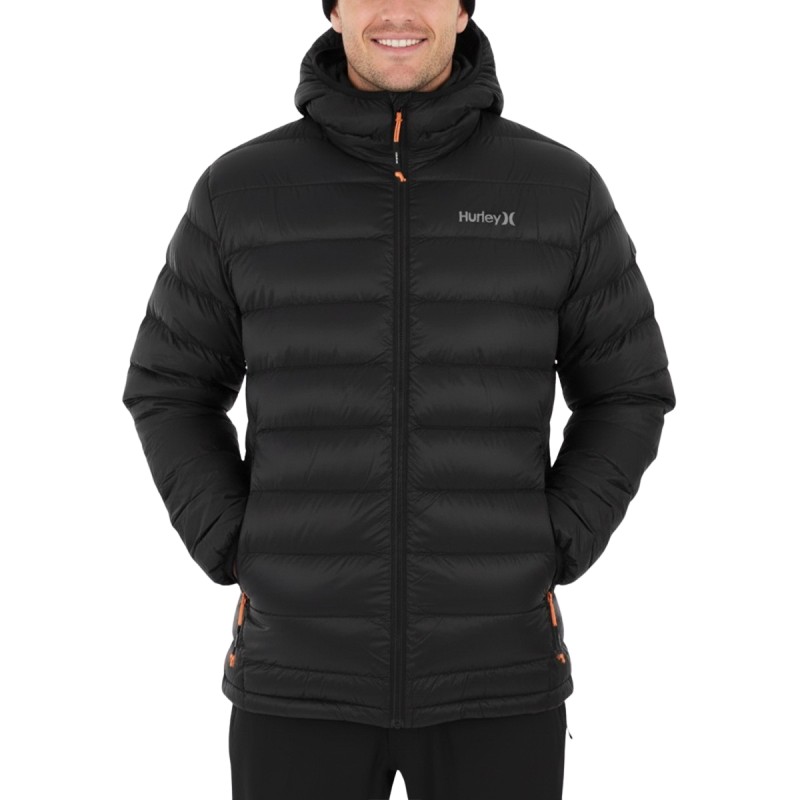 Hurley Chaqueta Plumas Cayuga Negro Hombre