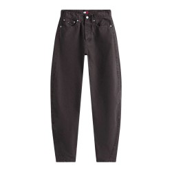 Tommy Hilfiger Pantalón Casual Ella Mid Rise Barrel Pants Marrón Oscuro Black Walnut Mujer