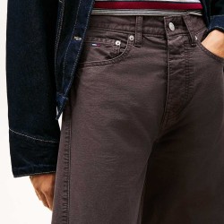Tommy Hilfiger Pantalón Casual Ella Mid Rise Barrel Pants Marrón Oscuro Black Walnut Mujer