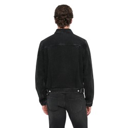 Tommy Hilfiger Chaqueta Pleated Denim Gris Oscuro Denim Black Hombre
