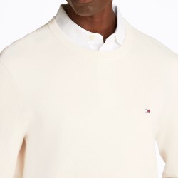 Tommy Hilfiger Jersey Essential Structure Blanco Roto Ivory Petal Hombre