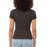 Tommy Hilfiger Camiseta Logo 1 Marrón Oscuro Black Walnut Mujer