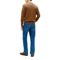 Tommy Hilfiger Jersey Essential Ssnl Cotto Marrón Highland Khaki Hombre