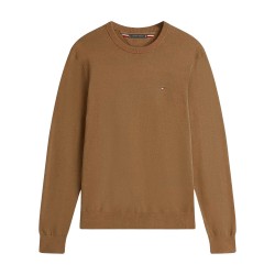 Tommy Hilfiger Jersey Essential Ssnl Cotto Marrón Highland Khaki Hombre