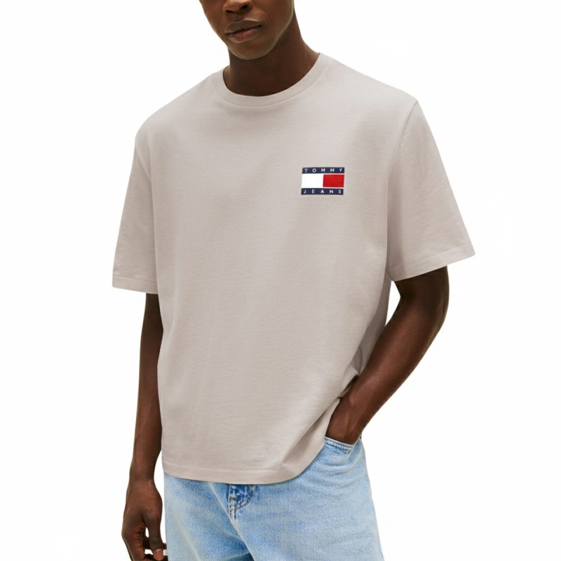 Tommy Hilfiger Camiseta 90s Peak Beige Gulf Sand Hombre
