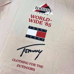 Tommy Hilfiger Camiseta 90s Peak Beige Gulf Sand Hombre