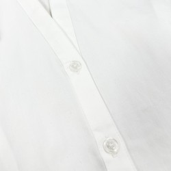 Tommy Hilfiger Camisa Baby Fit Long Blanco Ecru Mujer