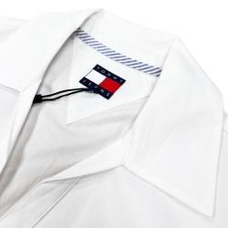 Tommy Hilfiger Camisa Baby Fit Long Blanco Ecru Mujer
