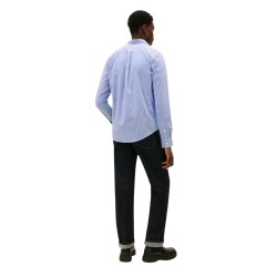 Tommy Hilfiger Camisa Core Flex Azul Blanco Wedge Blue Hombre