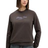 Tommy Hilfiger Sudadera Logo 1 Marrón Oscuro Black Walnut Mujer