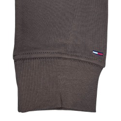 Tommy Hilfiger Sudadera Logo 1 Marrón Oscuro Black Walnut Mujer