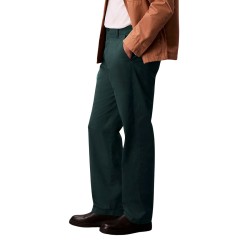 Calvin Klein Pantalón Casual Recto Estilo Años 90 Verde Nature Navy Hombre