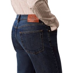 Calvin Klein Pantalón Vaquero Jeans Standard Straight Fit Azul Oil Slick Hombre